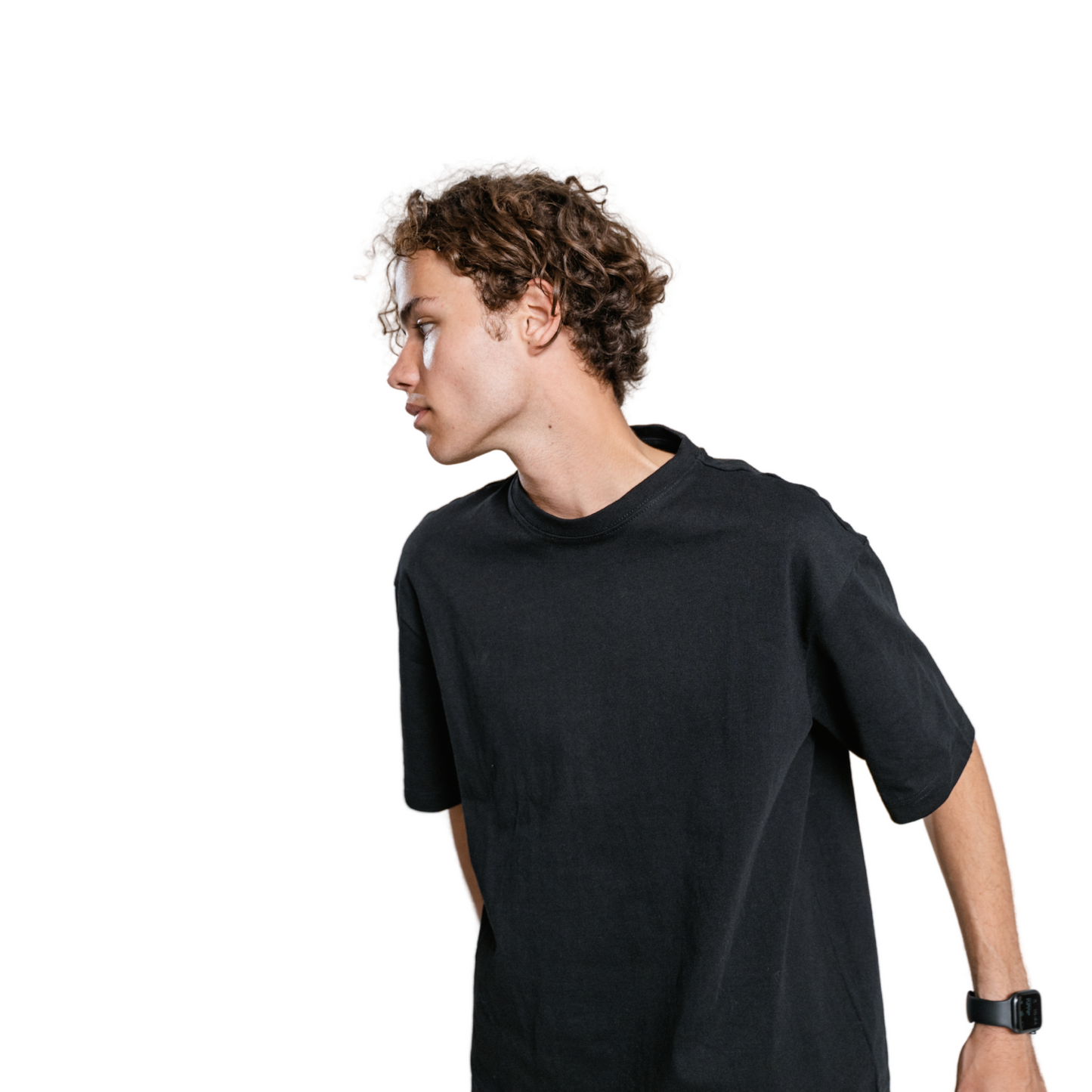 Premium Oversized Black T-Shirt – 240 GSM Cotton | Streetwear Style.