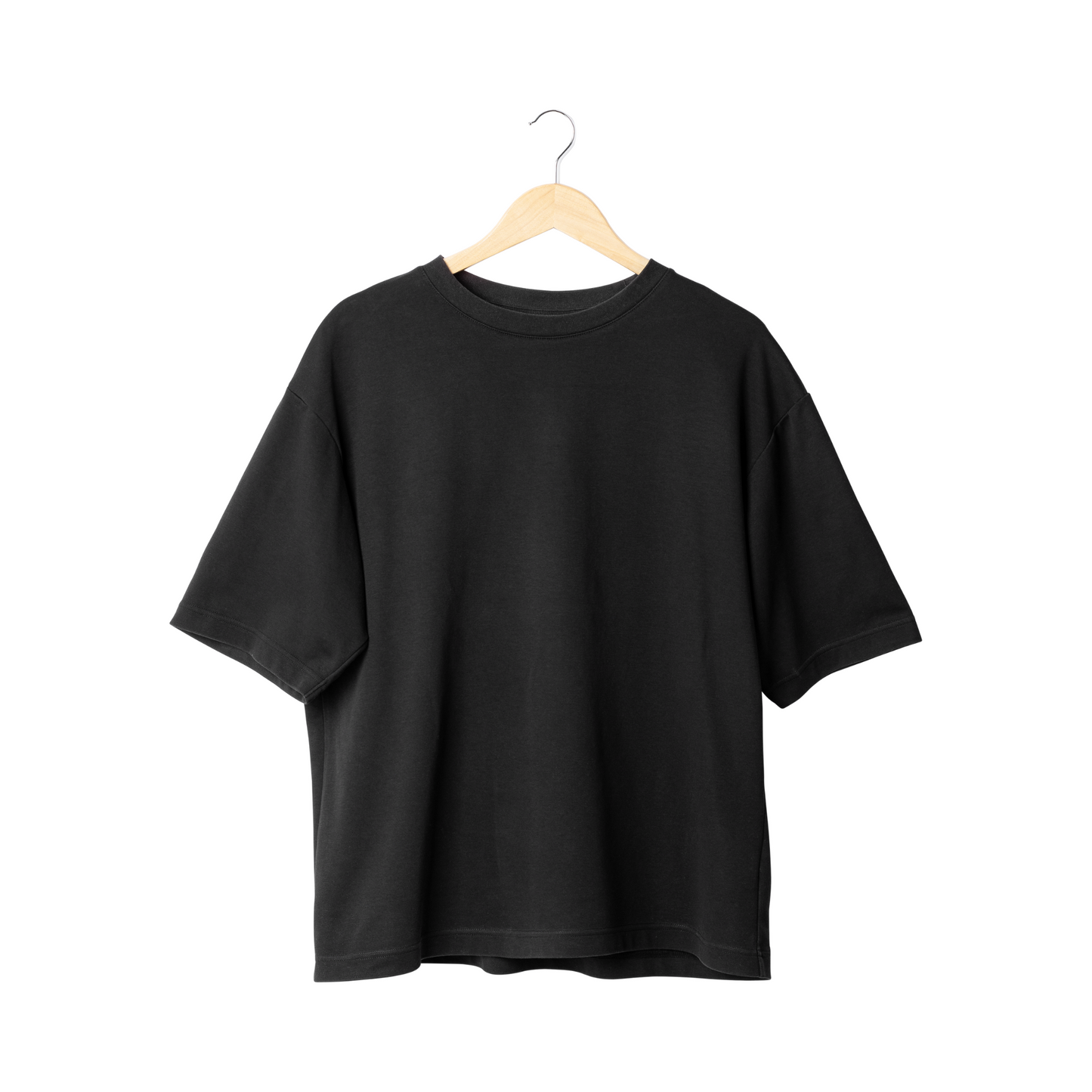 Premium Oversized Black T-Shirt – 240 GSM Cotton | Streetwear Style.