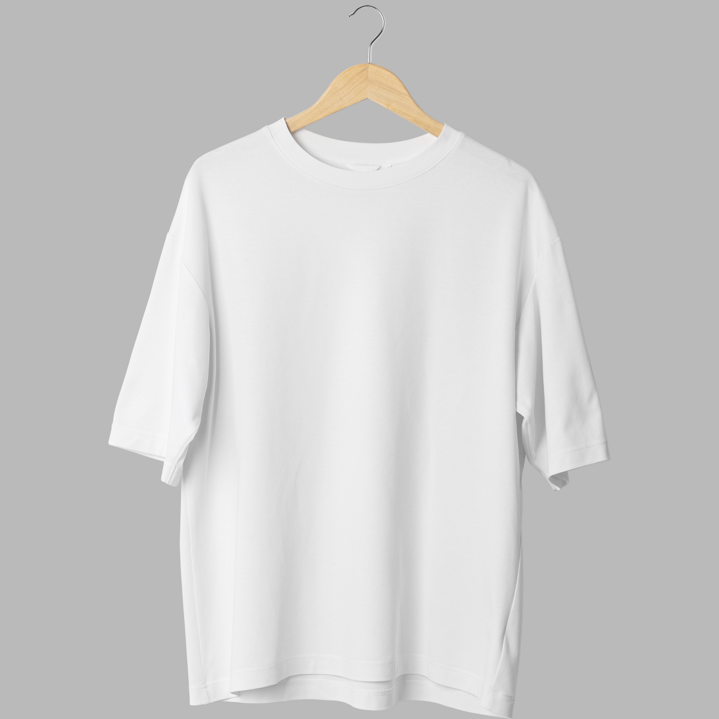 Oversized White T-Shirt – 240 GSM Heavyweight Cotton | Unisex Streetwear Tee