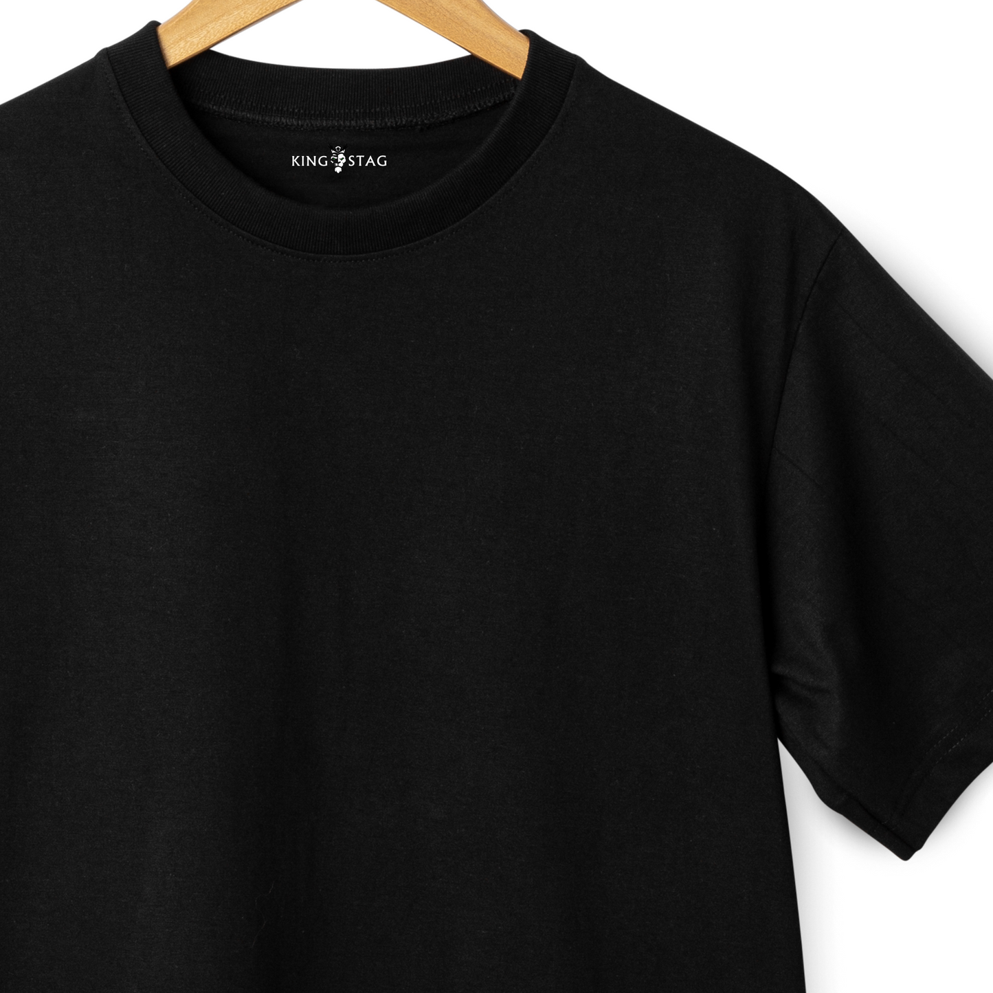 Premium Oversized Black T-Shirt – 240 GSM Cotton | Streetwear Style.