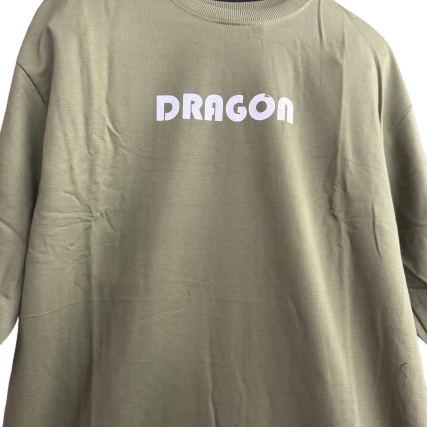Premium Cotton Oversized T-Shirt – Earth Green