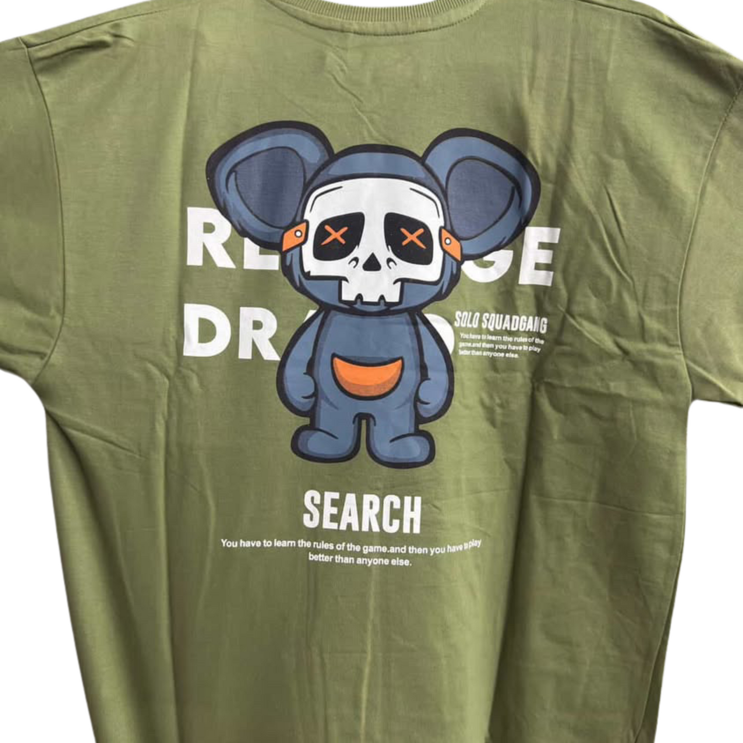 Premium Cotton Oversized T-Shirt – Earth Green
