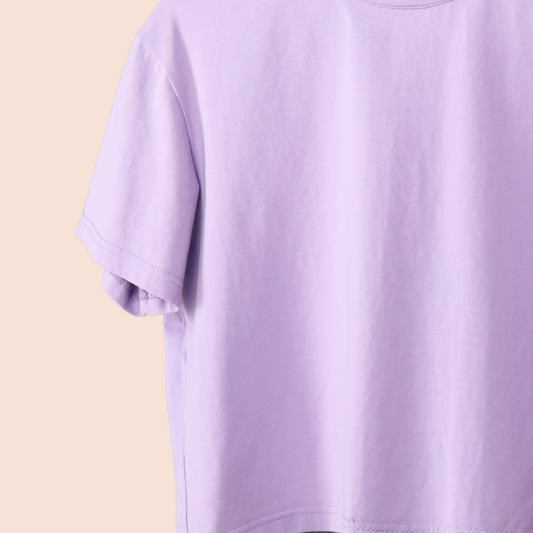 Oversized Lavender T-Shirt  – 240 GSM Bio-Washed Cotton | Pre-Shrunk Unisex Streetwear by King&Stag