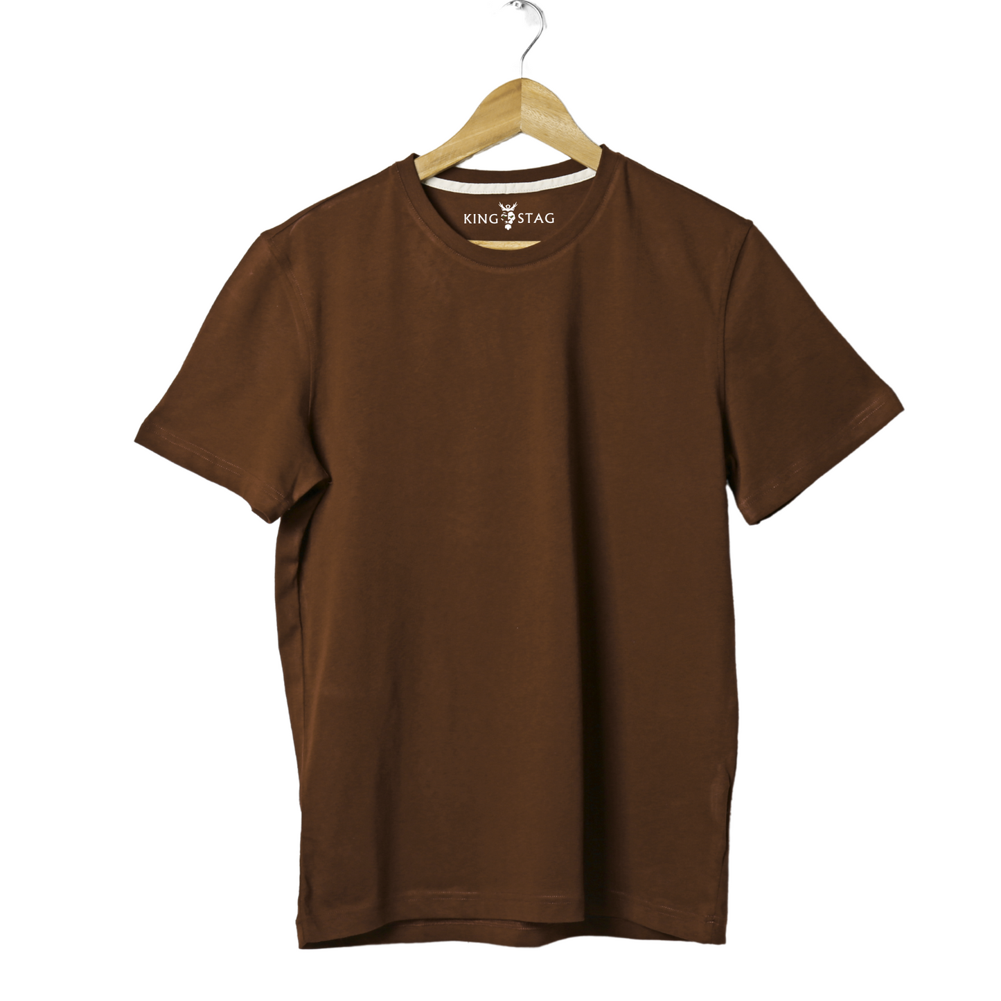 Oversized Brown T-Shirt for Men & Women – 240 GSM Cotton | Unisex Streetwear by King&Stag