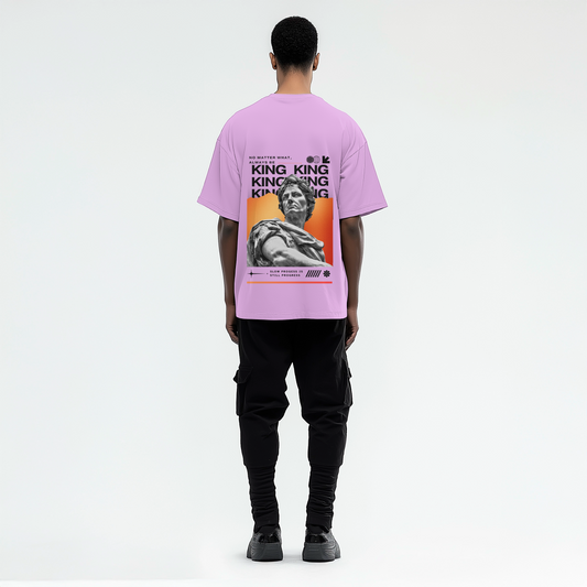 King Edition Oversized T-Shirt – “King Mindset” | 240 GSM Premium Cotton Streetwear by King&Stag
